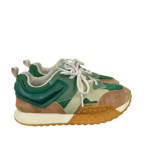 Jeep Sneaker Shoes Kids 13 Green Patchwork Lace Up Athletic Athletic Comfort